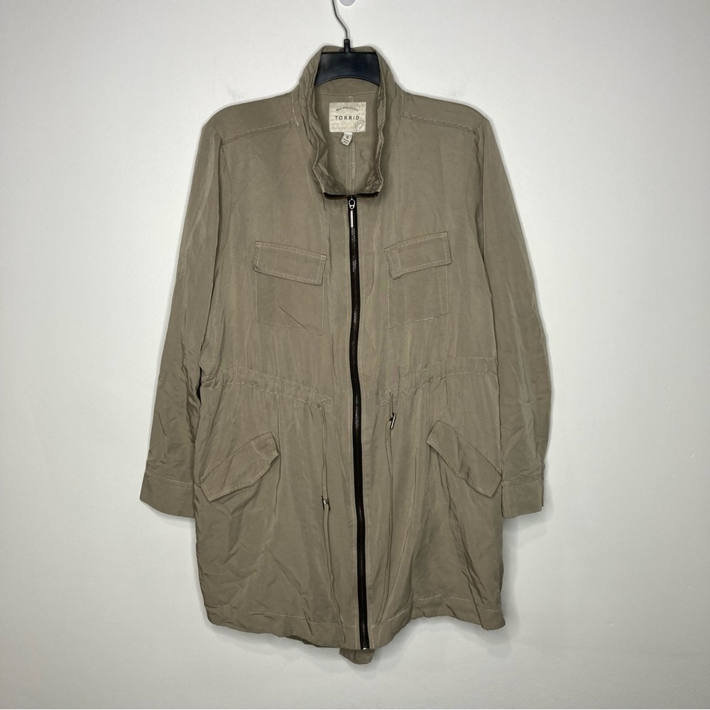 Torrid khaki‎ jacket size 0